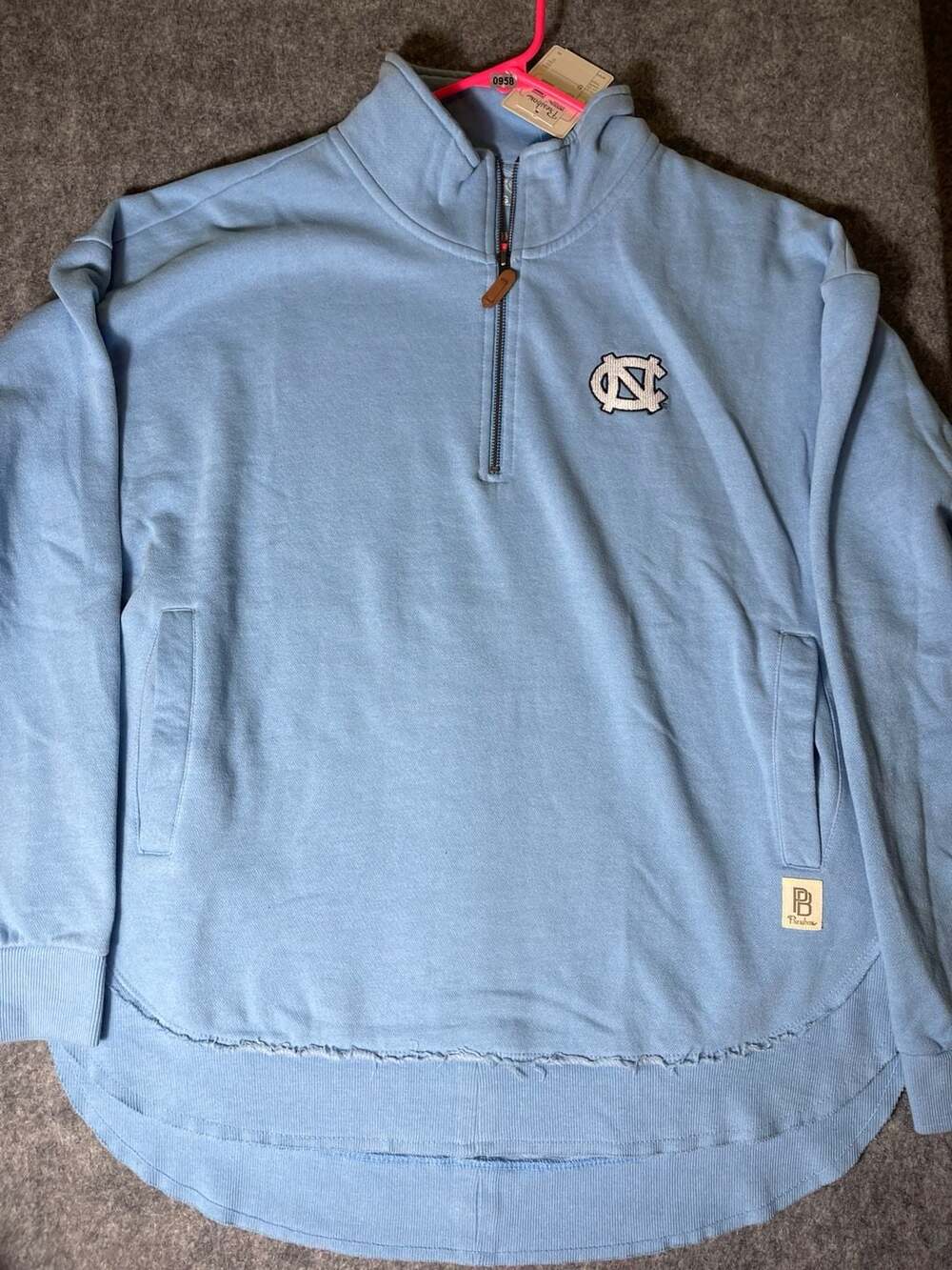 Pressbox Women's North Carolina Tar Heels Northfork Sojourn Poncho Quarter-Zip